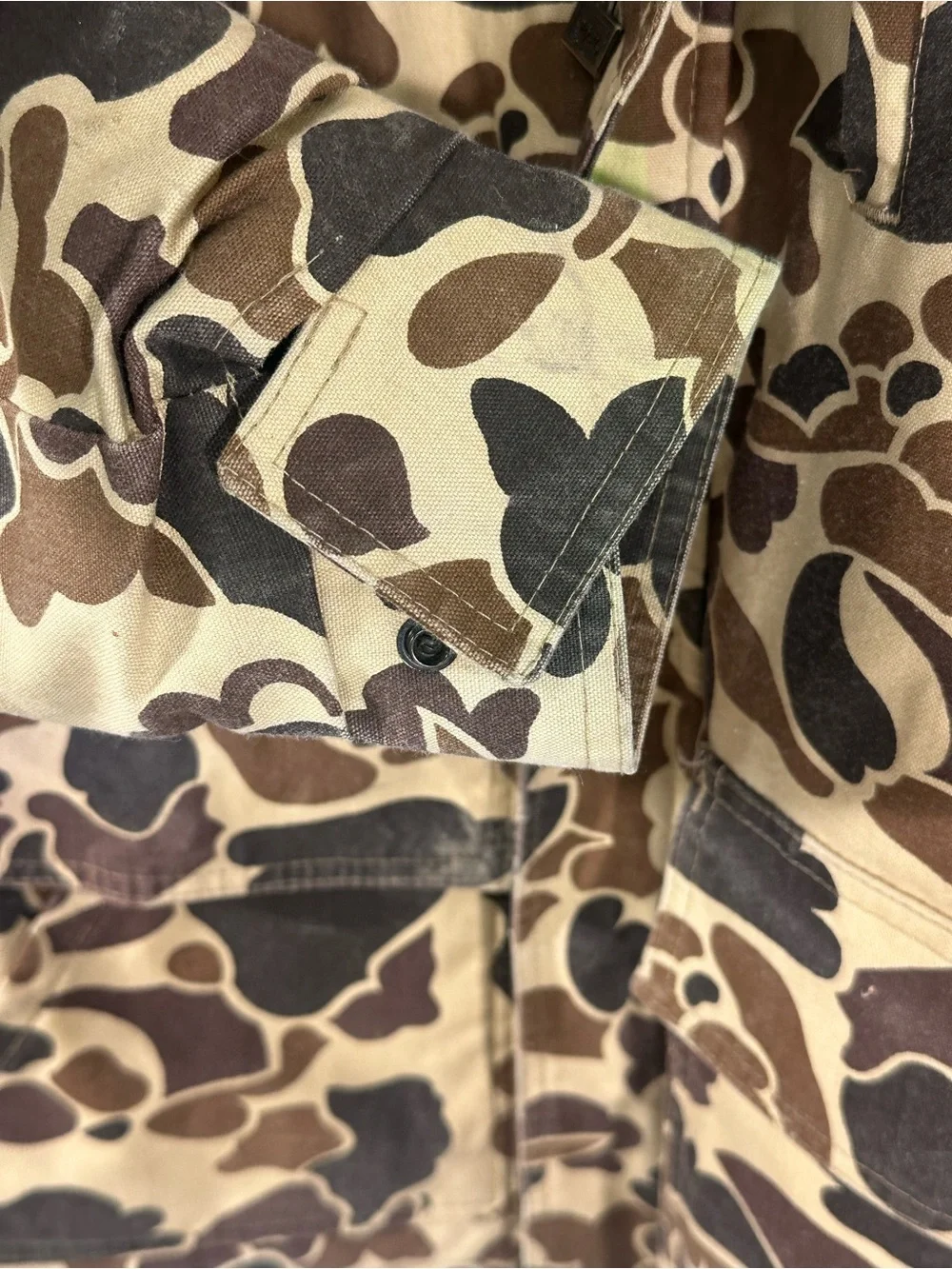 Vintage Walls Blizzard-Pruf Duck Camo Hunting Jacket USA Insulated Field Coat M